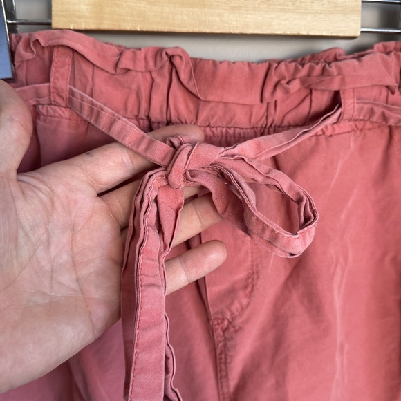 Thread + Supply Pull On Elastic Waist Paperbag Beach Shorts Brick Dust Size L - Picture 3 of 14